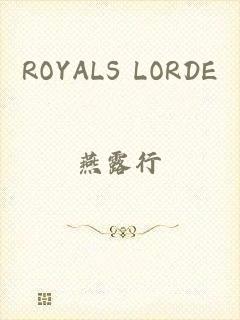 ROYALS LORDE